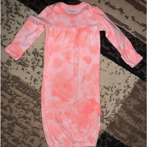 Newborn tie dye night gown